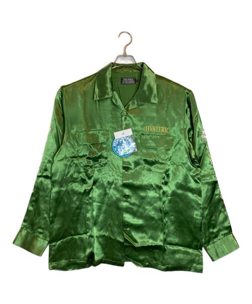 Hysteric Glamour（ヒステリックグラマー）Hysteric Glamour (ヒステリックグラマー) BLACK PANTHER刺繍 スーベニアシャツ グリーン サイズ:XL 未使用品の古着・服飾アイテム