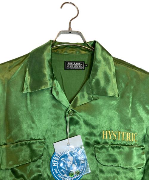 Hysteric Glamour（ヒステリックグラマー）Hysteric Glamour (ヒステリックグラマー) BLACK PANTHER刺繍 スーベニアシャツ グリーン サイズ:XL 未使用品の古着・服飾アイテム