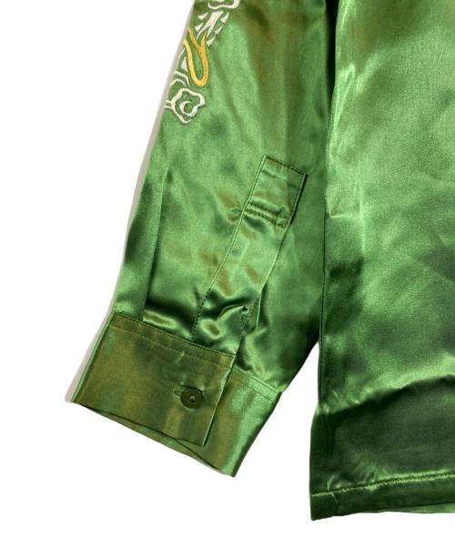 Hysteric Glamour（ヒステリックグラマー）Hysteric Glamour (ヒステリックグラマー) BLACK PANTHER刺繍 スーベニアシャツ グリーン サイズ:XL 未使用品の古着・服飾アイテム