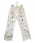 AURALEE（オーラリー）の古着「HARD TWIST DENIM HAND PAINTED 5P PANTS」｜ホワイト