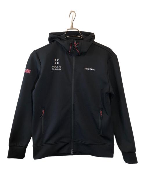 BRIEFING（ブリーフィング）BRIEFING (ブリーフィング) ZOZO (ゾゾ) BRIEFING 3D LOGO パーカ ZOZO　ジップパーカー ブラック サイズ:Mの古着・服飾アイテム