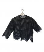 BLACK COMME des GARCONSブラックコムデギャルソン）の古着「メッシュカットソー」｜ブラック