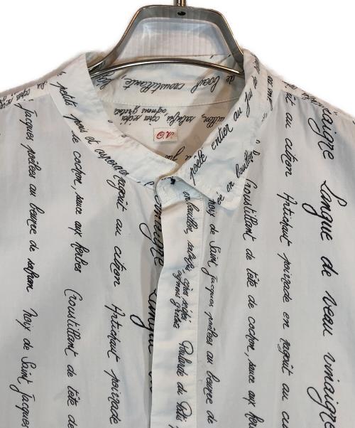 OUTIL（ウティ）OUTIL (ウティ) 総柄ノーカラーシャツ ホワイト サイズ:1の古着・服飾アイテム