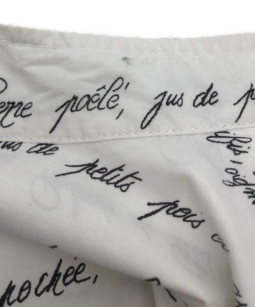 OUTIL（ウティ）OUTIL (ウティ) 総柄ノーカラーシャツ ホワイト サイズ:1の古着・服飾アイテム