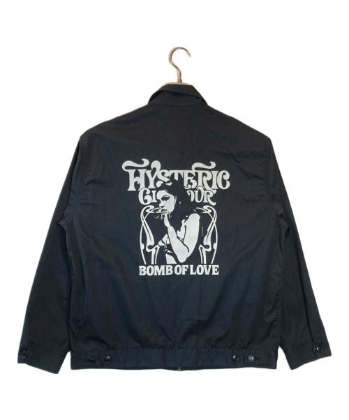 Hysteric Glamour（ヒステリックグラマー）Hysteric Glamour (ヒステリックグラマー) SMOKING GIRL ワークジャケット ブラック サイズ:SIZE XLの古着・服飾アイテム