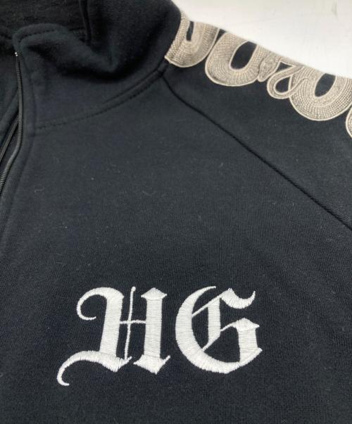 Hysteric Glamour（ヒステリックグラマー）Hysteric Glamour (ヒステリックグラマー) スネーク ループ ロゴ刺繍 ジャケット ブラック サイズ:SIZE XLの古着・服飾アイテム