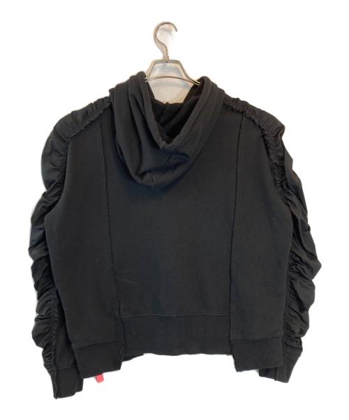 DIESEL（ディーゼル）DIESEL (ディーゼル) デザイン切替パーカー ブラック サイズ:XSの古着・服飾アイテム