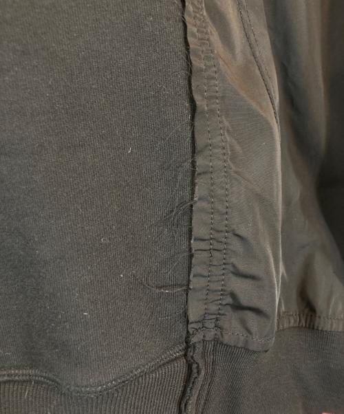 DIESEL（ディーゼル）DIESEL (ディーゼル) デザイン切替パーカー ブラック サイズ:XSの古着・服飾アイテム