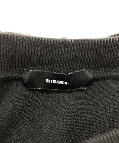 DIESEL（ディーゼル）DIESEL (ディーゼル) デザイン切替パーカー ブラック サイズ:XSの古着・服飾アイテム