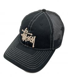 stussy×New Era（ステューシー×ニューエラ）の古着「New era mesh cap 9twenty」｜ブラック