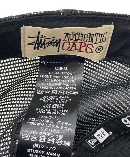 stussy（ステューシー）stussy (ステューシー) New Era (ニューエラ) New era mesh cap 9twenty ブラックの古着・服飾アイテム