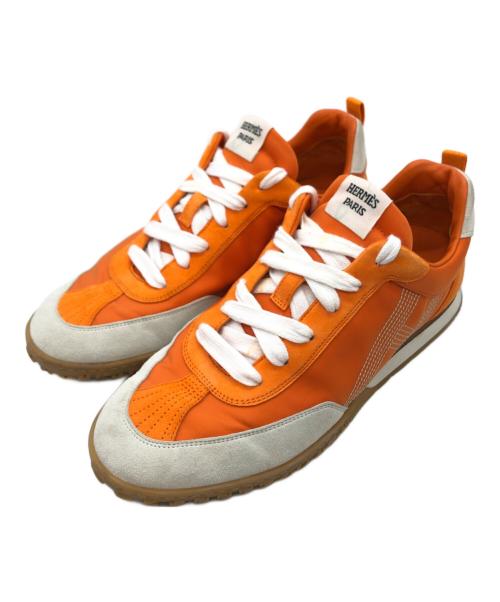 HERMES（エルメス）HERMES (エルメス) COURSE SNEAKER オレンジ サイズ:SIZE 41の古着・服飾アイテム