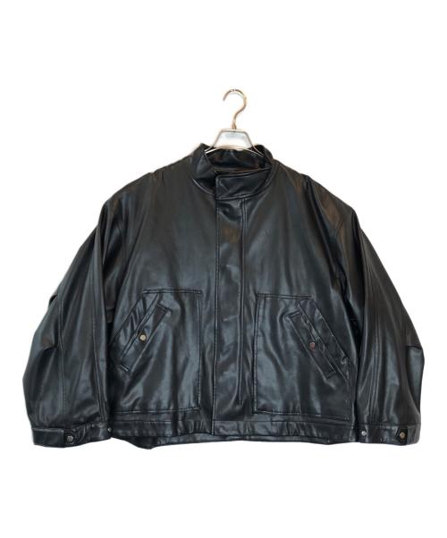 MAISON SPECIAL（メゾンスペシャル）MAISON SPECIAL (メゾンスペシャル) フェイクレザージャケット ブラック サイズ:SIZE 00の古着・服飾アイテム