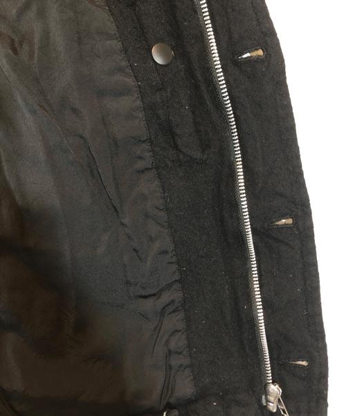 COMME des GARCONS HOMME（コムデギャルソン オム）COMME des GARCONS HOMME (コムデギャルソン オム) ウール縮絨ブルゾン ブラック サイズ:XSの古着・服飾アイテム