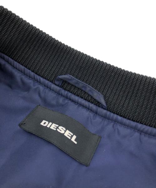 DIESEL（ディーゼル）DIESEL (ディーゼル) カラーブロックMA-1ジャケット ネイビー サイズ:XLの古着・服飾アイテム