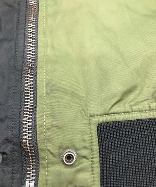 DIESEL（ディーゼル）DIESEL (ディーゼル) カラーブロックMA-1ジャケット ネイビー サイズ:XLの古着・服飾アイテム