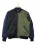 DIESEL（ディーゼル）の古着「カラーブロックMA-1ジャケット」｜ネイビー