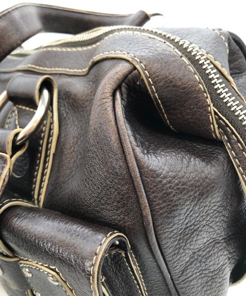 MARC JACOBS（マークジェイコブズ）MARC JACOBS (マークジェイコブズ) ミニボストンバッグ ブラウンの古着・服飾アイテム