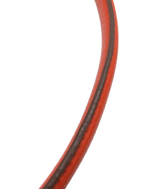 Salvatore Ferragamo（サルヴァトーレ フェラガモ）Salvatore Ferragamo (サルヴァトーレ フェラガモ) ガンチーニレザーワンショルダーバッグ オレンジの古着・服飾アイテム