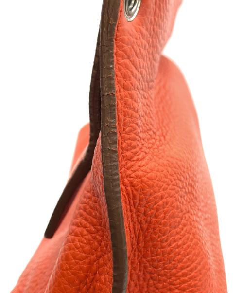 Salvatore Ferragamo（サルヴァトーレ フェラガモ）Salvatore Ferragamo (サルヴァトーレ フェラガモ) ガンチーニレザーワンショルダーバッグ オレンジの古着・服飾アイテム