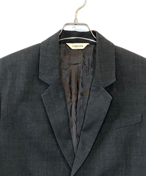 T/SEHNE（ティー セーヌ）T/SEHNE (ティー セーヌ) テーラードジャケット グレー サイズ:46の古着・服飾アイテム