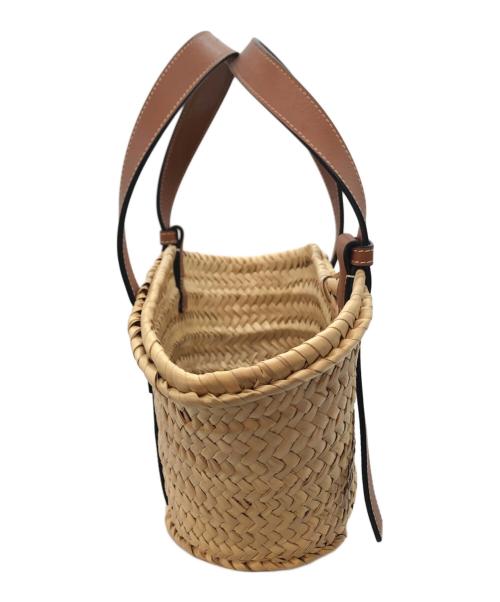 LOEWE（ロエベ）LOEWE (ロエベ) バスケットバッグ スモール ベージュ×ブラックの古着・服飾アイテム