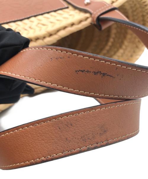 LOEWE（ロエベ）LOEWE (ロエベ) バスケットバッグ スモール ベージュ×ブラックの古着・服飾アイテム