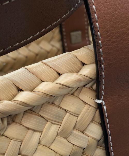 LOEWE（ロエベ）LOEWE (ロエベ) バスケットバッグ スモール ベージュ×ブラックの古着・服飾アイテム