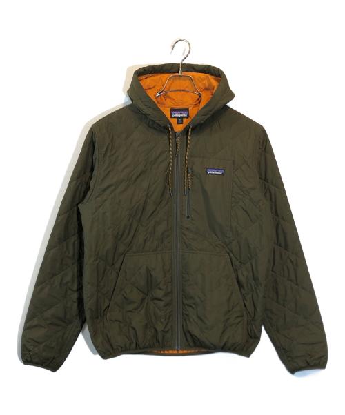 Patagonia（パタゴニア）Patagonia (パタゴニア) Diamond Quilted Bomber Hoody（ダイアモンド キルテッド ボマー フーディ） カーキ サイズ:Mの古着・服飾アイテム