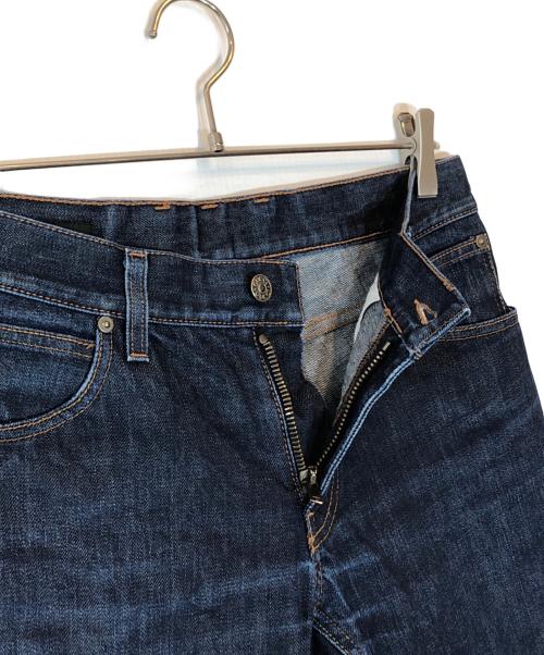 GUCCI（グッチ）GUCCI (グッチ) バックロゴ刺繍ストレートデニムパンツ ブルー サイズ:４６の古着・服飾アイテム