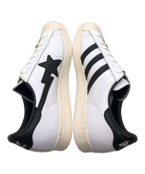 adidas（アディダス）adidas (アディダス) A BATHING APE (ア ベイシング エイプ) Superstar 80s ホワイト サイズ:28ｃｍの古着・服飾アイテム