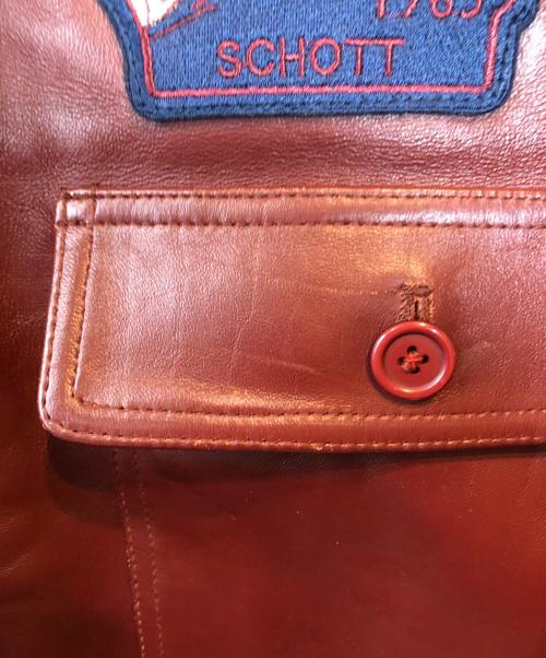 Schott（ショット）Schott (ショット) G-1 フライトジャケット ブラウン サイズ:Lの古着・服飾アイテム