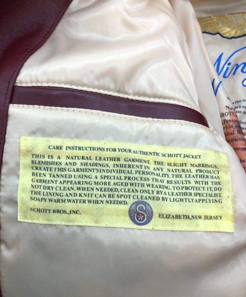 Schott（ショット）Schott (ショット) G-1 フライトジャケット ブラウン サイズ:Lの古着・服飾アイテム