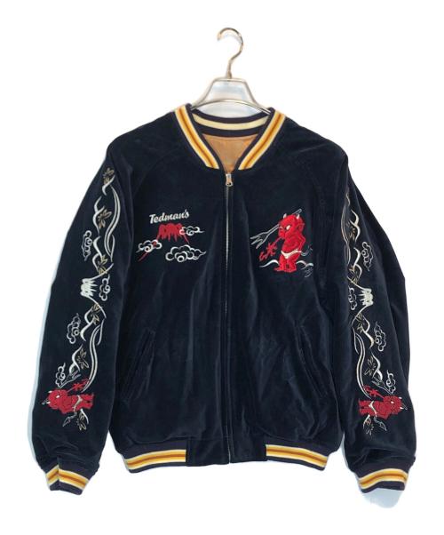 TEDMAN（テッドマン）TEDMAN (テッドマン) リバーシブルスカジャン ブラウン×ネイビー サイズ:下記参照の古着・服飾アイテム