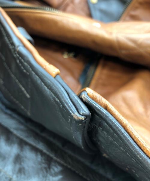 VANSON（バンソン）VANSON (バンソン) ダブルライダースジャケット ブラウン サイズ:SIZE Lの古着・服飾アイテム