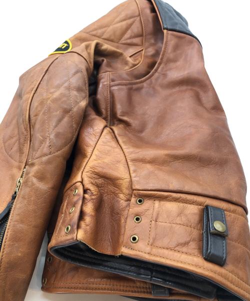 VANSON（バンソン）VANSON (バンソン) ダブルライダースジャケット ブラウン サイズ:SIZE Lの古着・服飾アイテム