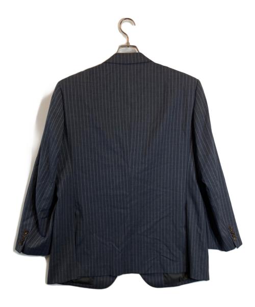 BURBERRY LONDON（バーバリーロンドン）BURBERRY LONDON (バーバリーロンドン) ウール地ストライプセットアップスーツ ネイビー サイズ:サイズ42の古着・服飾アイテム