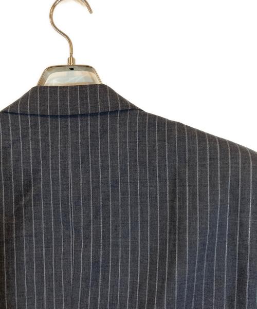 BURBERRY LONDON（バーバリーロンドン）BURBERRY LONDON (バーバリーロンドン) ウール地ストライプセットアップスーツ ネイビー サイズ:サイズ42の古着・服飾アイテム