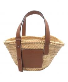 LOEWE（ロエベ）の古着「バスケットバッグ スモール」｜ブラウン×ベージュ