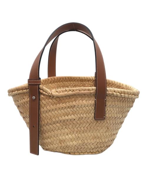 LOEWE（ロエベ）LOEWE (ロエベ) バスケットバッグ スモール ブラウン×ベージュの古着・服飾アイテム