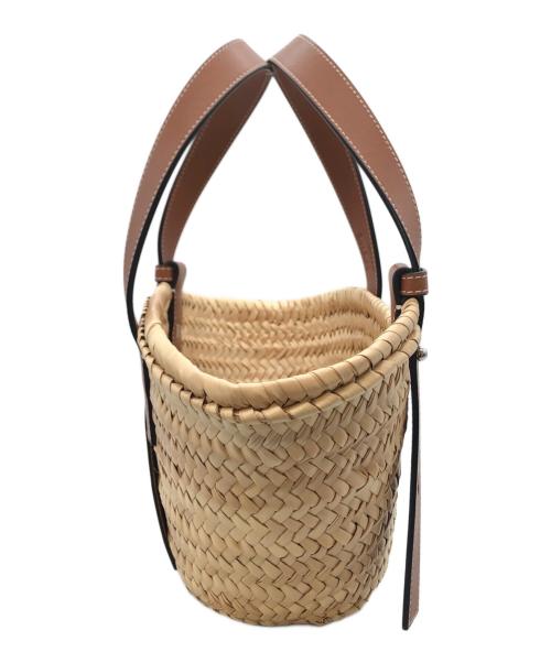 LOEWE（ロエベ）LOEWE (ロエベ) バスケットバッグ スモール ブラウン×ベージュの古着・服飾アイテム