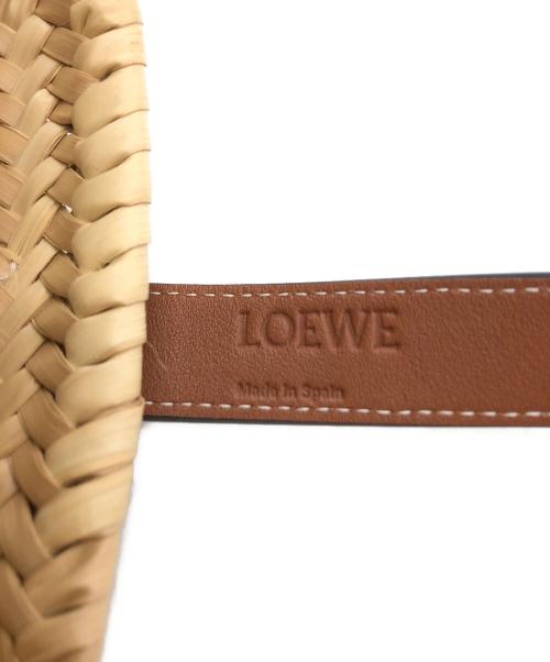 LOEWE（ロエベ）LOEWE (ロエベ) バスケットバッグ スモール ブラウン×ベージュの古着・服飾アイテム