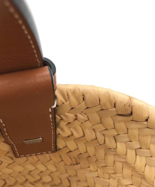 LOEWE（ロエベ）LOEWE (ロエベ) バスケットバッグ スモール ブラウン×ベージュの古着・服飾アイテム