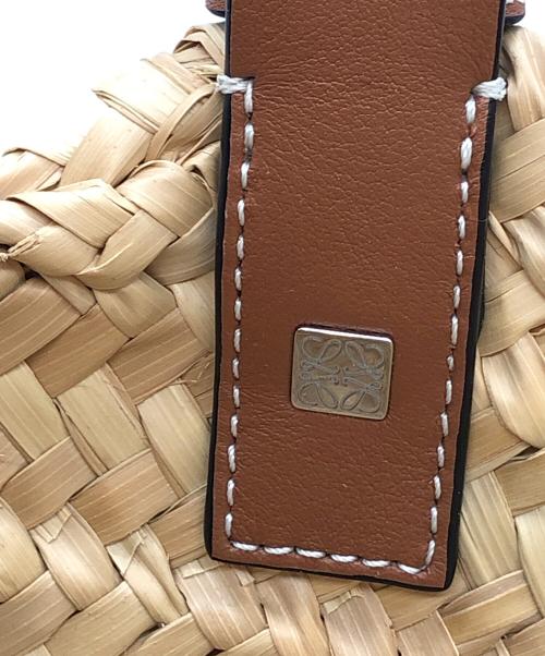LOEWE（ロエベ）LOEWE (ロエベ) バスケットバッグ スモール ブラウン×ベージュの古着・服飾アイテム