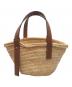 LOEWE (ロエベ) バスケットバッグ スモール ブラウン×ベージュ：45000円