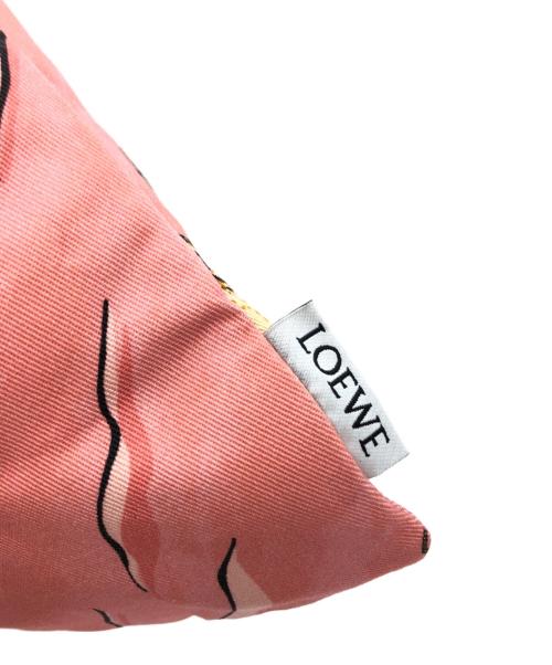 LOEWE（ロエベ）LOEWE (ロエベ) 巾着ポーチ ピンクの古着・服飾アイテム