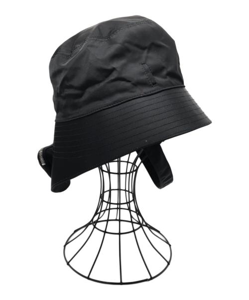 PRADA（プラダ）PRADA (プラダ) Re-Nylon Bucket Hat（リナイロン バケットハット） ブラック サイズ:XLの古着・服飾アイテム