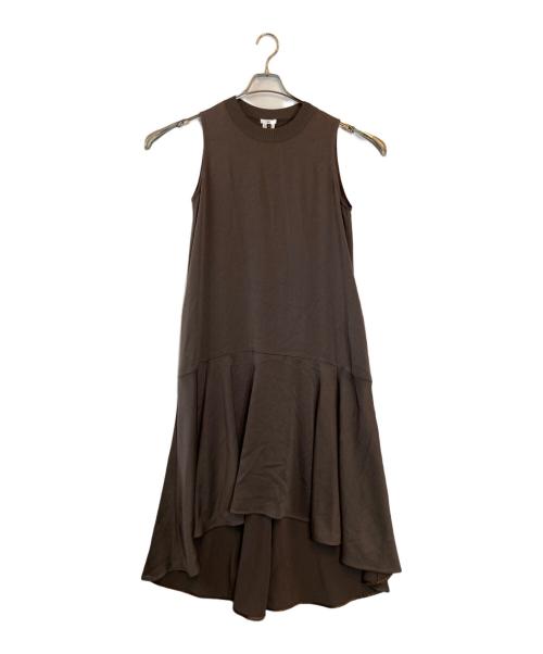 Sov（ソブ）Sov (ソブ) マキシ丈ノースリーブワンピース ブラウン サイズ:38の古着・服飾アイテム