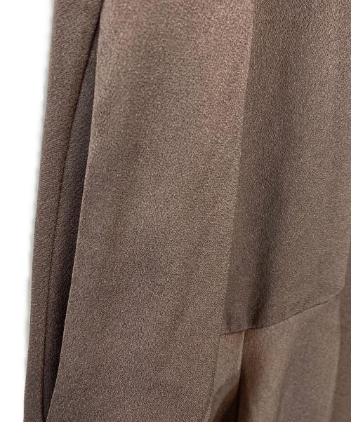 Sov（ソブ）Sov (ソブ) マキシ丈ノースリーブワンピース ブラウン サイズ:38の古着・服飾アイテム