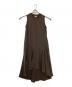 Sov（ソブ）の古着「マキシ丈ノースリーブワンピース」｜ブラウン